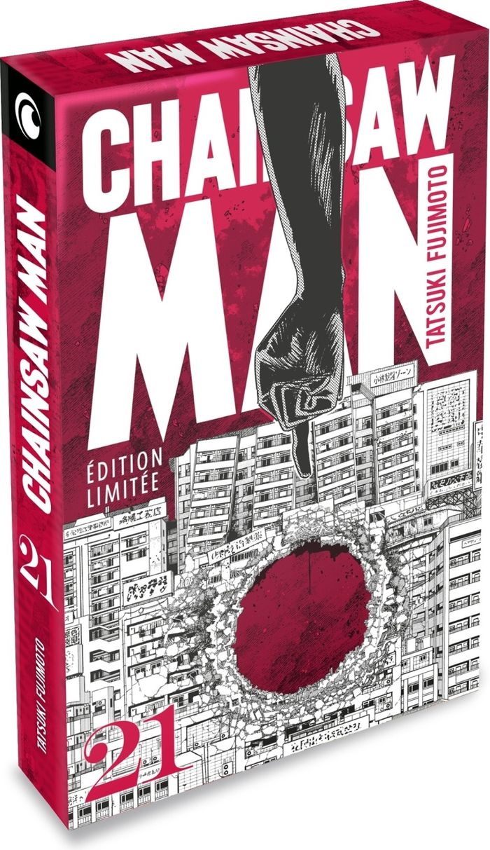 Couverture du livre « Chainsaw Man » de Tatsuki Fujimoto, librairie Les Contes Infusés à Corte