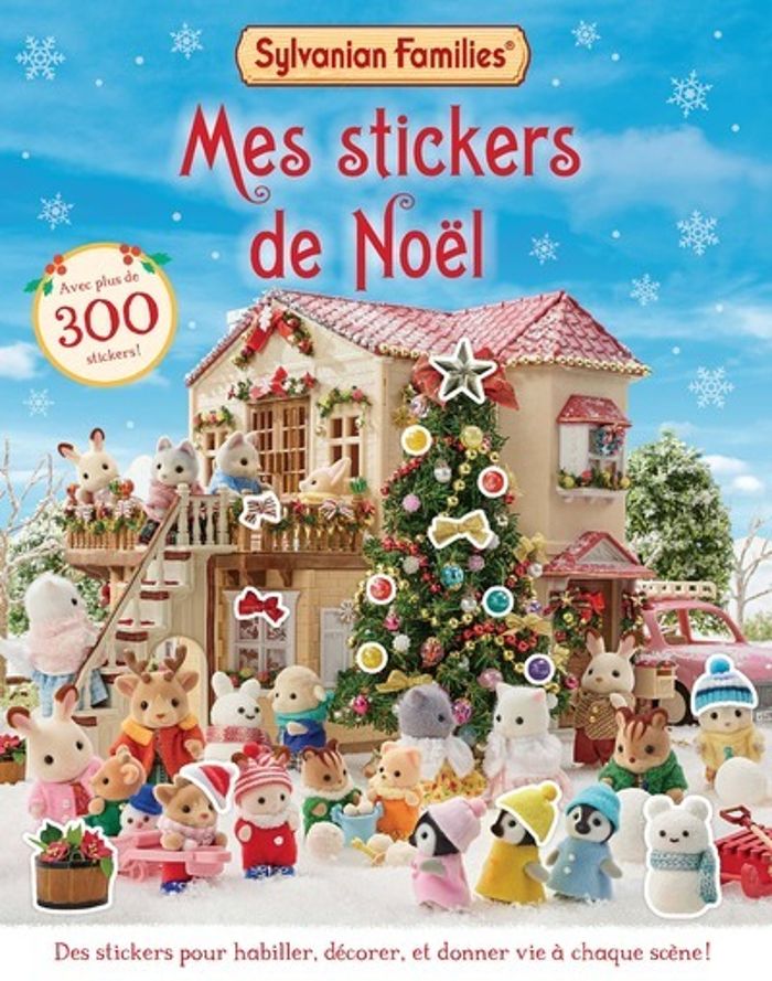 Couverture du livre « SYLVANIAN FAMILIES - MES STICKERS DE NOEL », librairie Les Contes Infusés à Corte