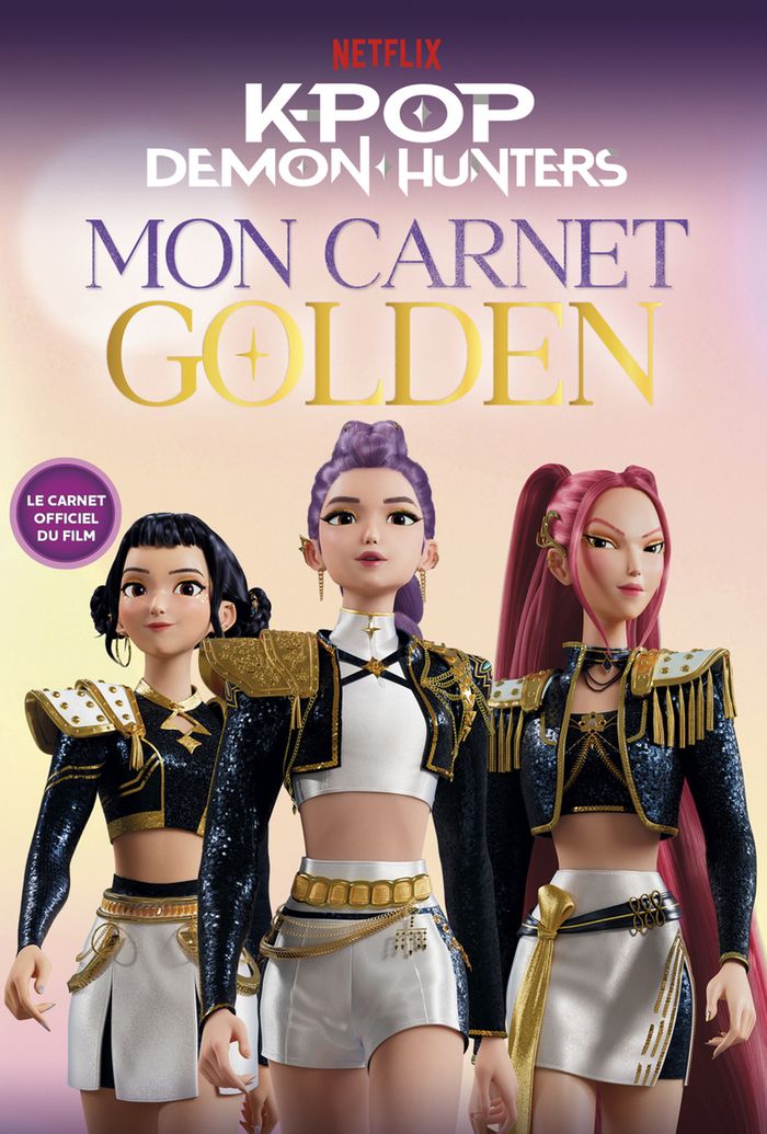 Couverture du livre « KPOP DEMON HUNTERS - MON CARNET GOLDEN - OFFICIEL » de Netflix, librairie Les Contes Infusés à Corte