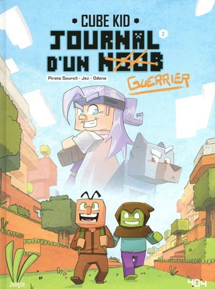 Couverture du livre « JOURNAL D'UN NOOB - TOME 2 BALADE DANS LE NETHER - VOL02 » de Sourcil Jez/pirate, librairie Les Contes Infusés à Corte