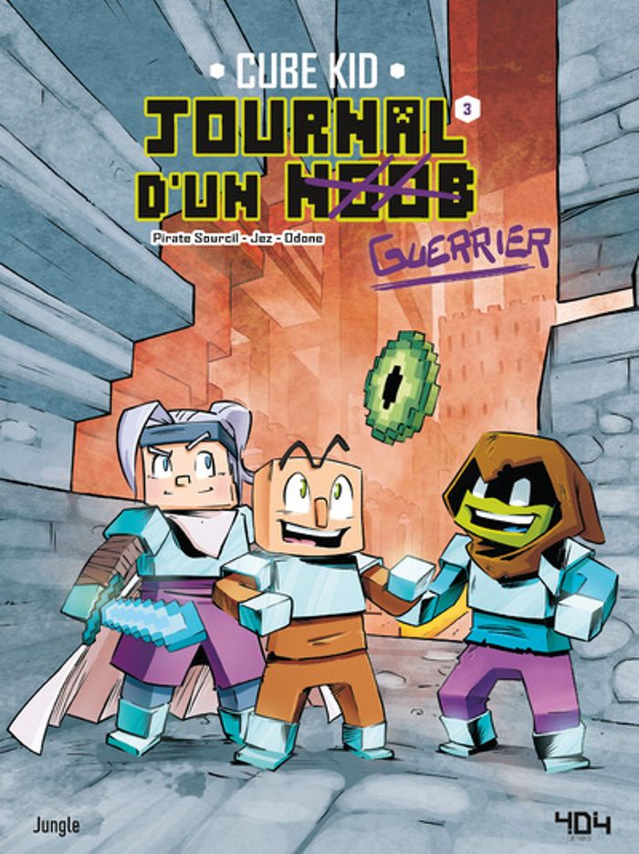 Couverture du livre « JOURNAL D'UN NOOB - TOME 3 LA TRAVERSEE DU DESERT - VOL03 » de Kid/jez/odone Cube, librairie Les Contes Infusés à Corte