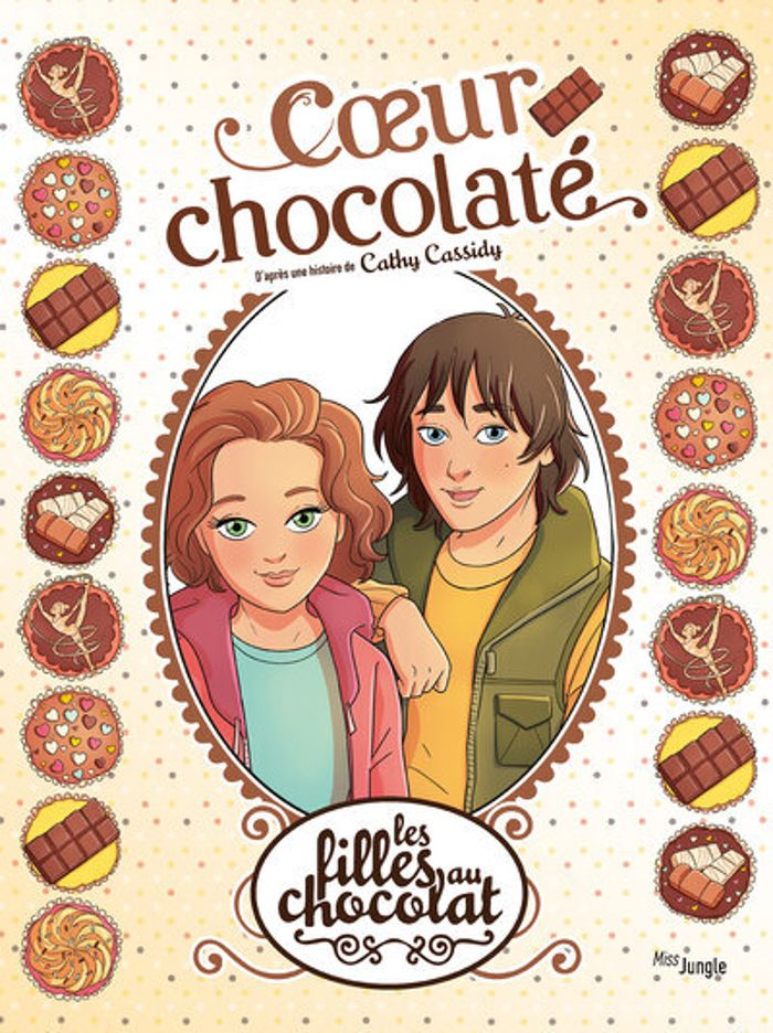 Couverture du livre « Les filles au chocolat : Cœur chocolaté » de Cathy Cassidy, librairie Les Contes Infusés à Corte