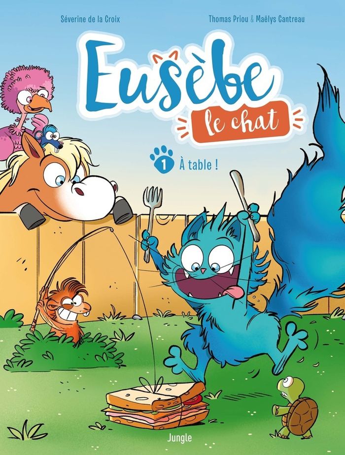 Couverture du livre « À table ! » de Séverine de La Croix, librairie Les Contes Infusés à Corte