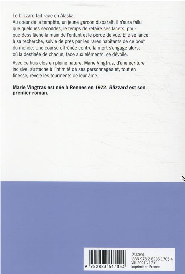 Quatrième de couverture de « Blizzard »