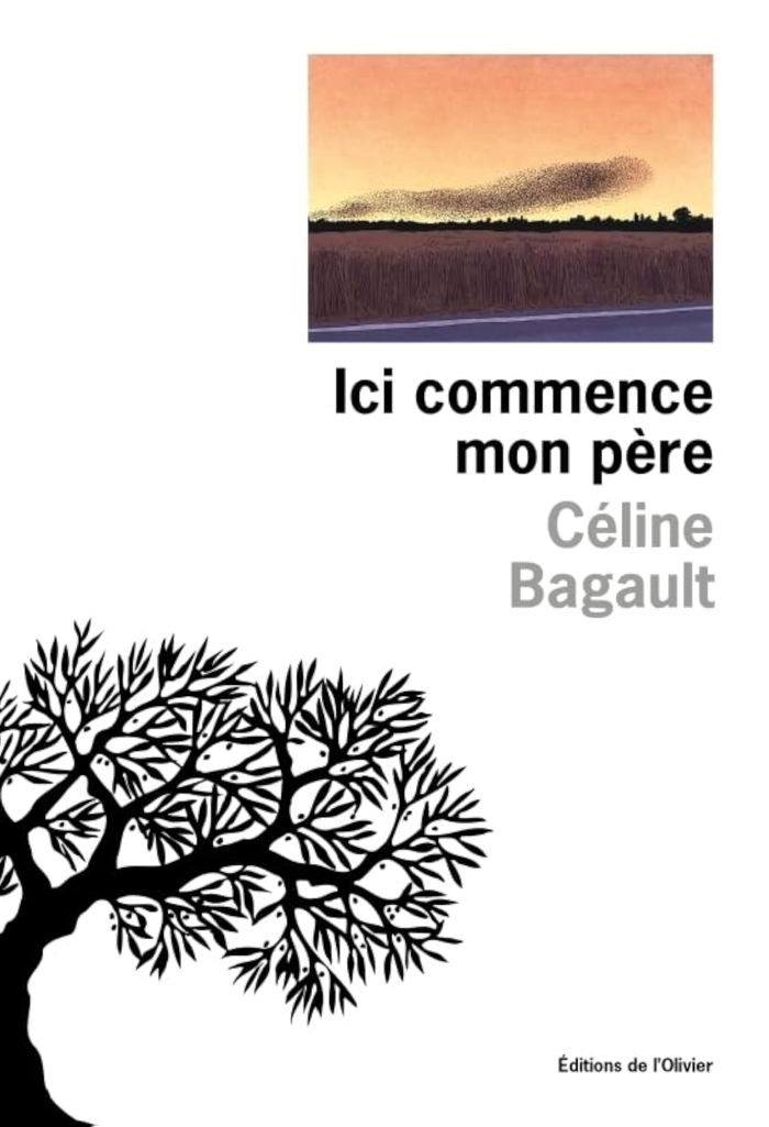 Couverture du livre « Ici commence mon père » de Céline Bagault, librairie Les Contes Infusés à Corte