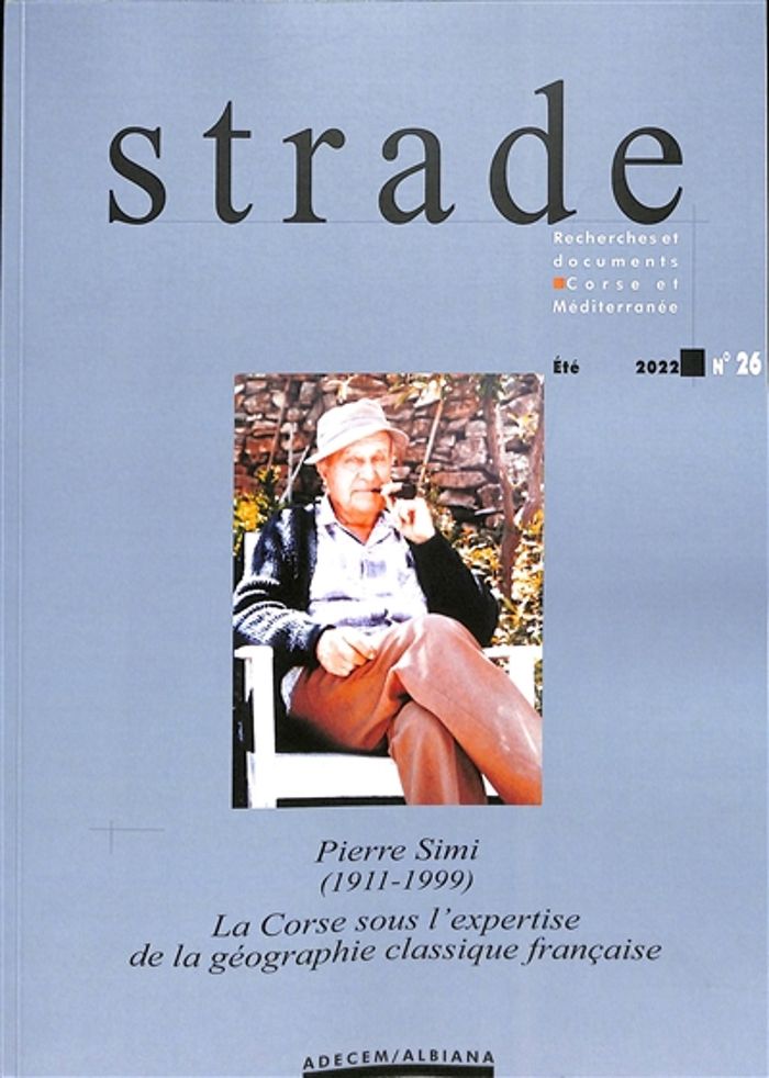 Couverture du livre « STRADE N 26 - RECHERCHES ET DOCUMENTS - CORSE ET MEDITERRANEE » de Collectif, librairie Les Contes Infusés à Corte