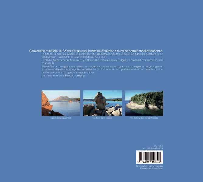 Quatrième de couverture de « LISIERES - LE LITTORAL CORSE, UN TOUR DE L'ILE NATURALISTE. »