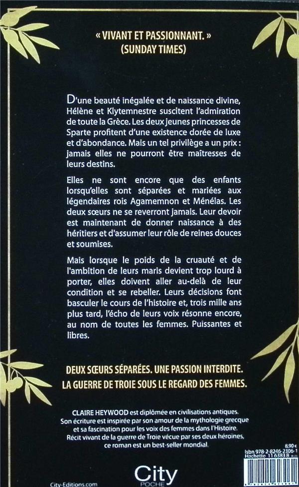 Quatrième de couverture de « NOUS, FILLES DE SPARTE »