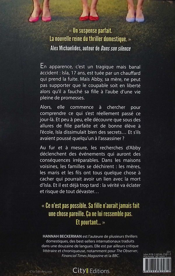 Quatrième de couverture de « LES MENSONGES DE NOS MERES »