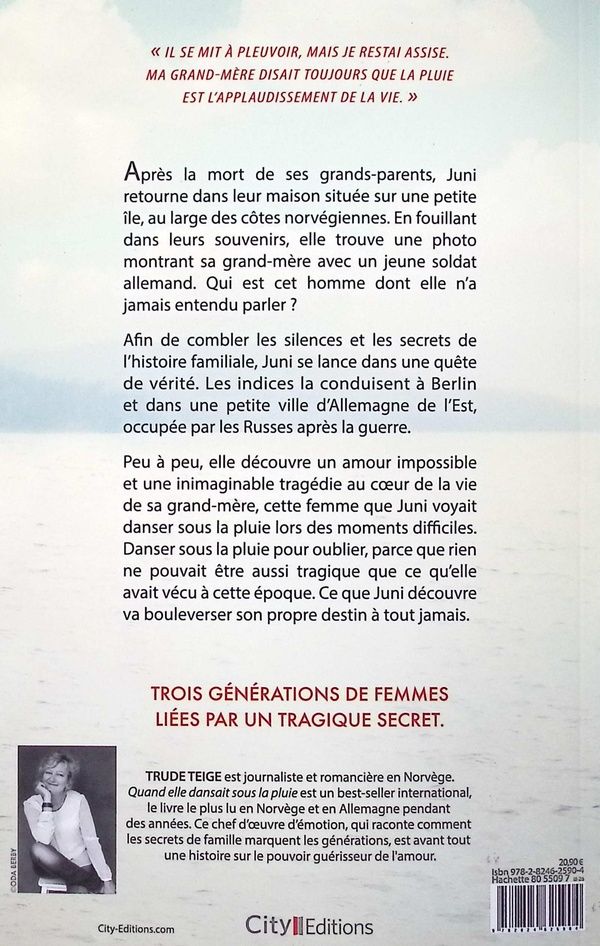 Quatrième de couverture de « Quand elle dansait sous la pluie »