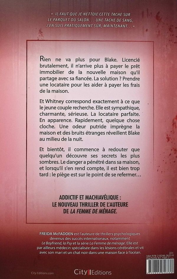 Quatrième de couverture de « LA LOCATAIRE »