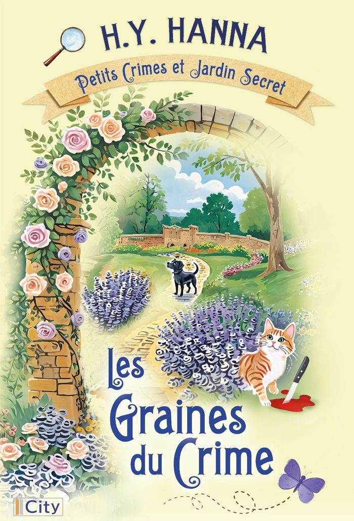 Couverture du livre « Petits crimes et jardin secret : Les graines du crime » de H. Y. Hanna, librairie Les Contes Infusés à Corte