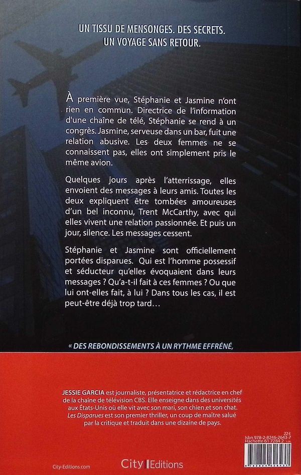 Quatrième de couverture de « Les disparues »