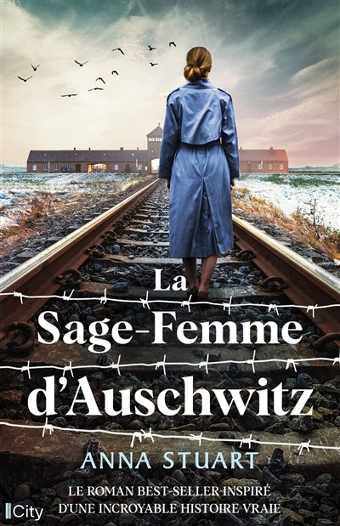 Couverture du livre « La sage-femme d'Auschwitz » de Anna Stuart, librairie Les Contes Infusés à Corte
