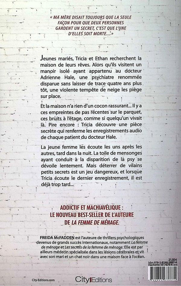 Quatrième de couverture de « La psy »