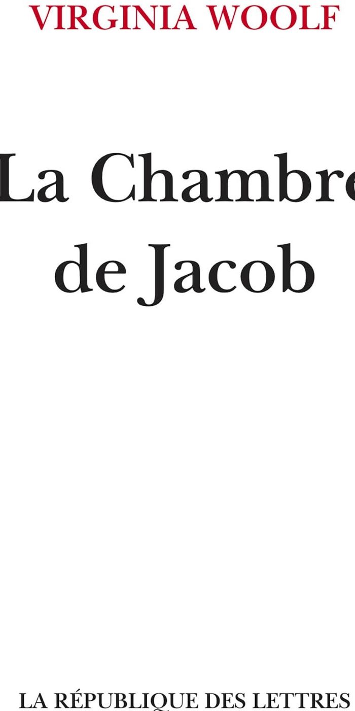 Couverture du livre « La chambre de Jacob » de Virginia Woolf, librairie Les Contes Infusés à Corte