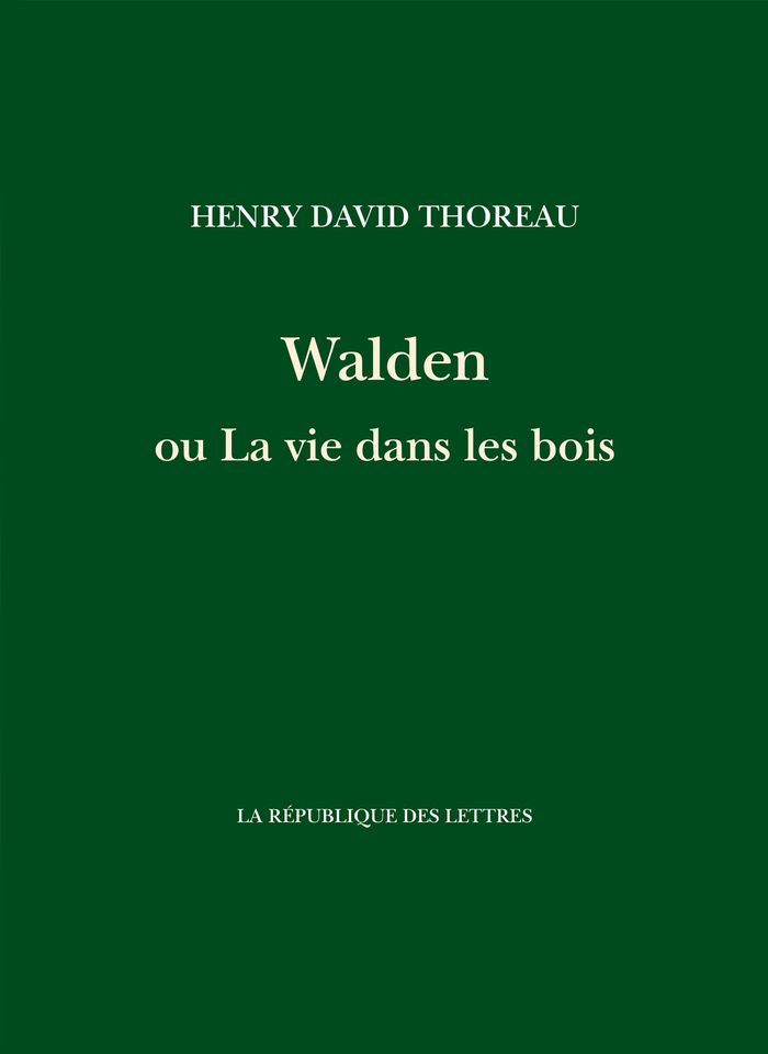 Couverture du livre « Walden ou La vie dans les bois », librairie Les Contes Infusés à Corte