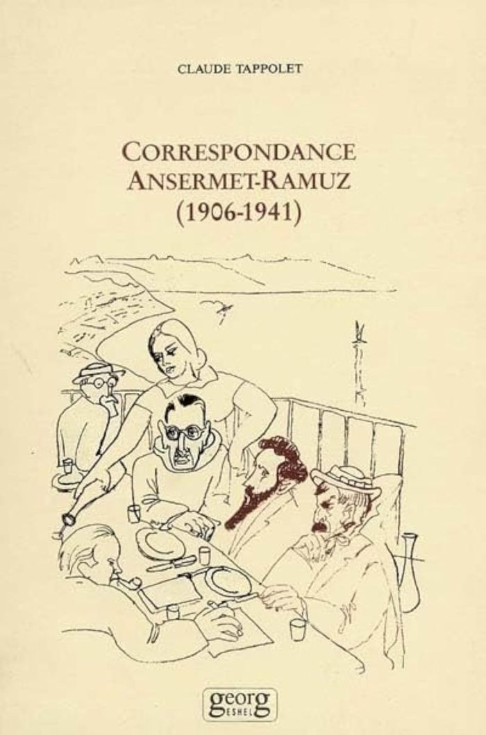 Couverture du livre « CORRESPONDANCE ANSERMET-RAMUZ 1906-1941 », librairie Les Contes Infusés à Corte