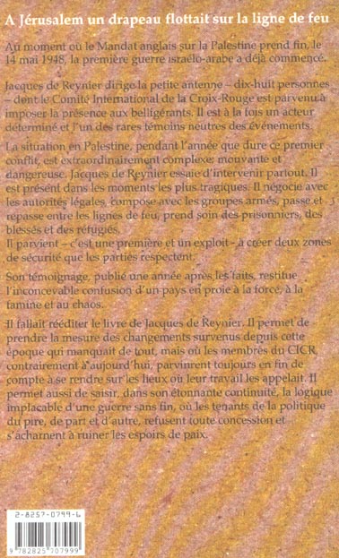 Quatrième de couverture de « 1948 A JERUSALEM »