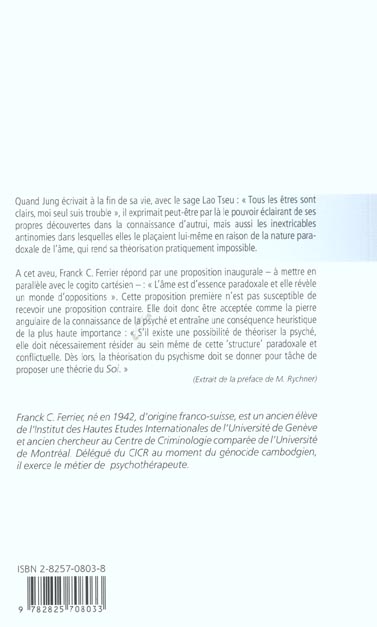 Quatrième de couverture de « JUNG ET LA TROISIEME HYPOTHESE »