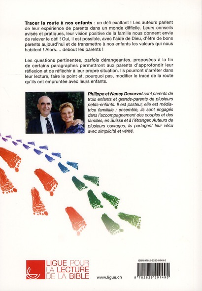 Quatrième de couverture de « TRACER LA ROUTE A NOS ENFANTS »