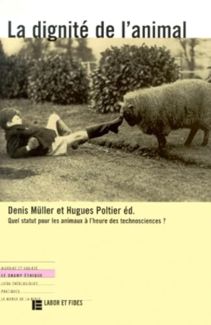 Couverture du livre « LA DIGNITE DE L'ANIMAL - QUEL STATUT POUR LES ANIMAUX A L'HEURE DES TECHNOSCIENCES ? » de Muller/poltier, librairie Les Contes Infusés à Corte