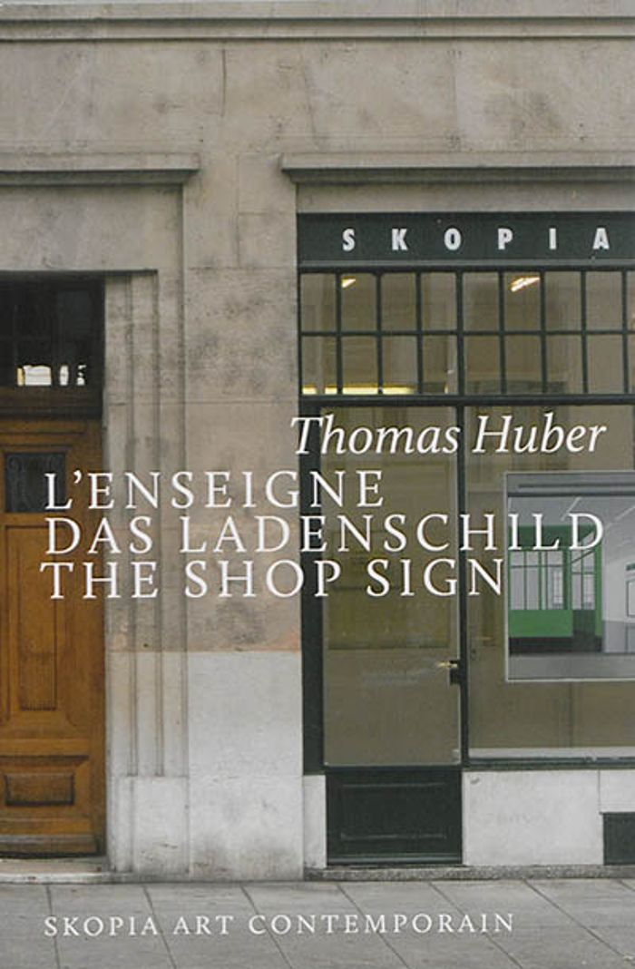 Couverture du livre « L ENSEIGNE/DAS LADENSCHILD/THE SHOP SIGN », librairie Les Contes Infusés à Corte