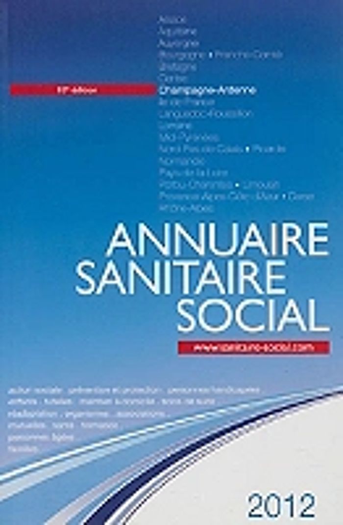 Couverture du livre « ASS CHAMPAGNE-ARDENNE 2012 » de Collectif, librairie Les Contes Infusés à Corte