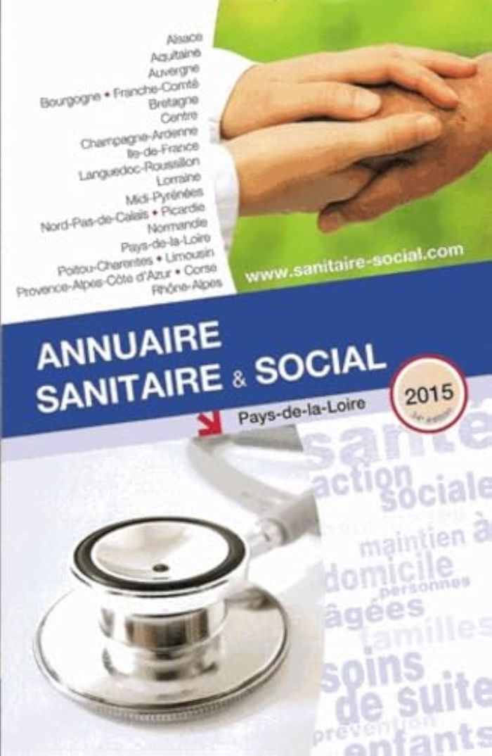 Couverture du livre « ANNUAIRE SANITAIRE ET SOCIAL PAYS-DE-LA-LOIRE 2015 » de Collectif, librairie Les Contes Infusés à Corte