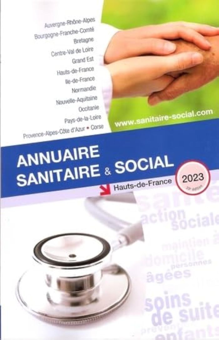 Couverture du livre « ANNUAIRE SANITAIRE ET SOCIAL HAUTS-DE-FRANCE 2023 » de Collectif, librairie Les Contes Infusés à Corte