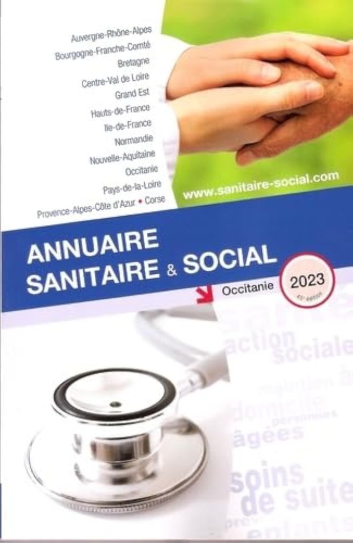 Couverture du livre « ANNUAIRE SANITAIRE ET SOCIAL OCCITANIE 2023 » de Collectif, librairie Les Contes Infusés à Corte