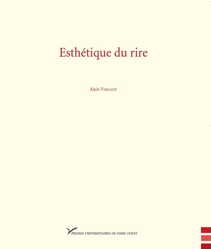 Couverture du livre « ESTHETIQUE DU RIRE », librairie Les Contes Infusés à Corte