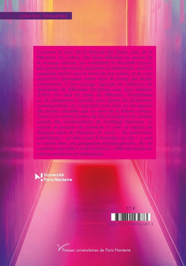 Quatrième de couverture de « Futurs pop : perspectives de la recherche en cultures populaires et médiatiques »