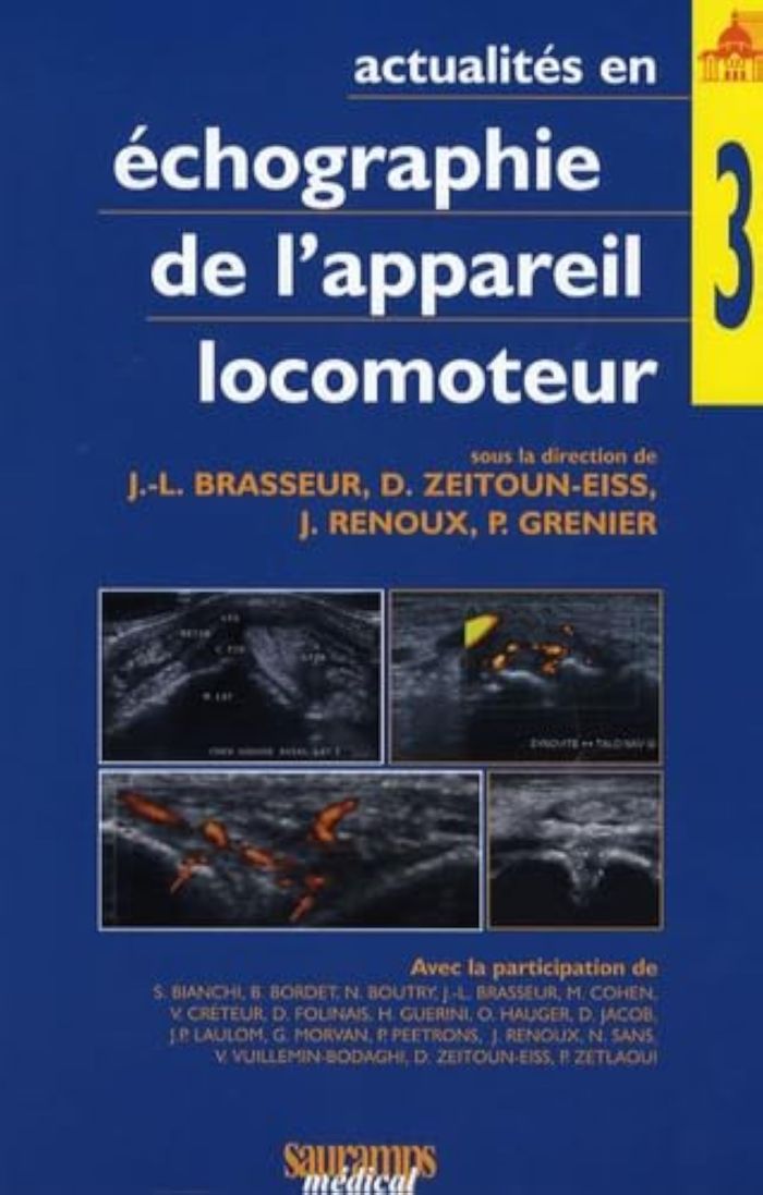 Couverture du livre « ACTUALITES EN ECHOGRAPHIE DE L'APPAREIL LOCOMOTEUR T3 », librairie Les Contes Infusés à Corte