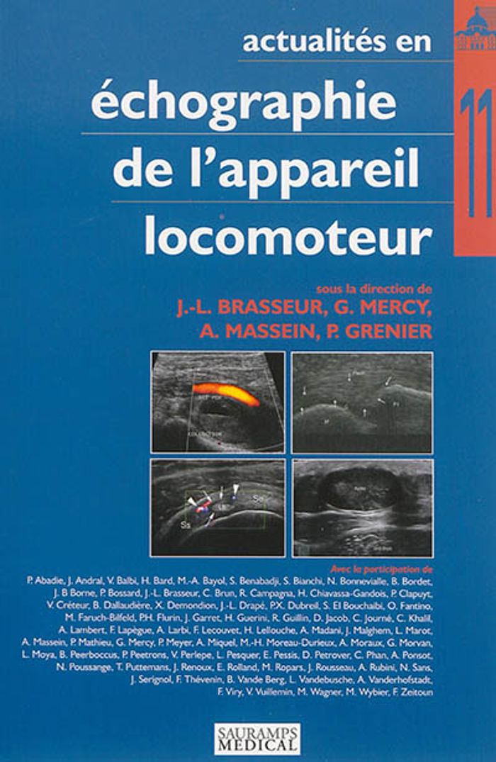Couverture du livre « ACTUALITES EN ECHOGRAPHIE DE L APPAREIL LOCOMOTEUR T.11 » de Brasseur J L, librairie Les Contes Infusés à Corte