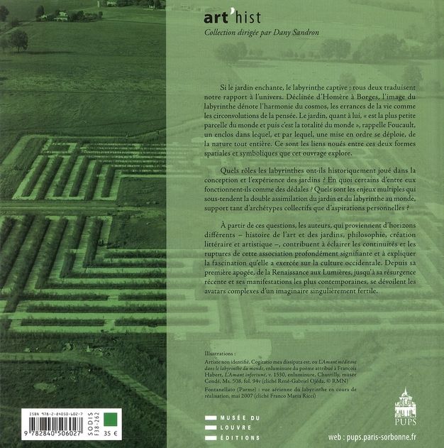 Quatrième de couverture de « JARDIN COMME LABYRINTHE DU MONDE »