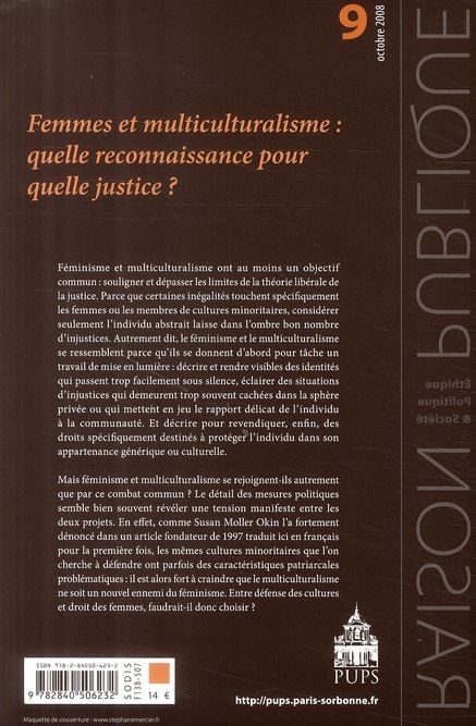 Quatrième de couverture de « FEMMES ET MULTICULTURALISME »