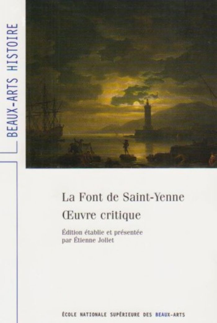 Couverture du livre « OEUVRE CRITIQUE-LA FONT DE SAINT-YENNE » de Collectif, librairie Les Contes Infusés à Corte