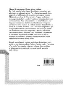 Quatrième de couverture de « MARCEL BROODTHAERS - MOULE, MUSE, MEDUSE »