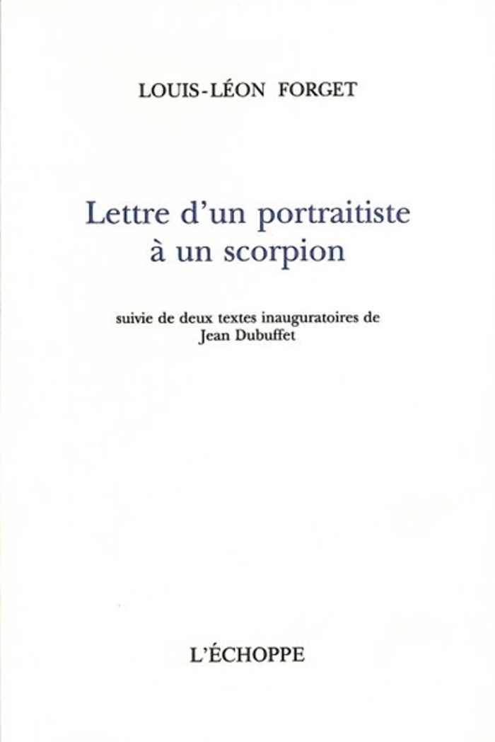 Couverture du livre « LETTRE D'UN PORTRAITISTE », librairie Les Contes Infusés à Corte