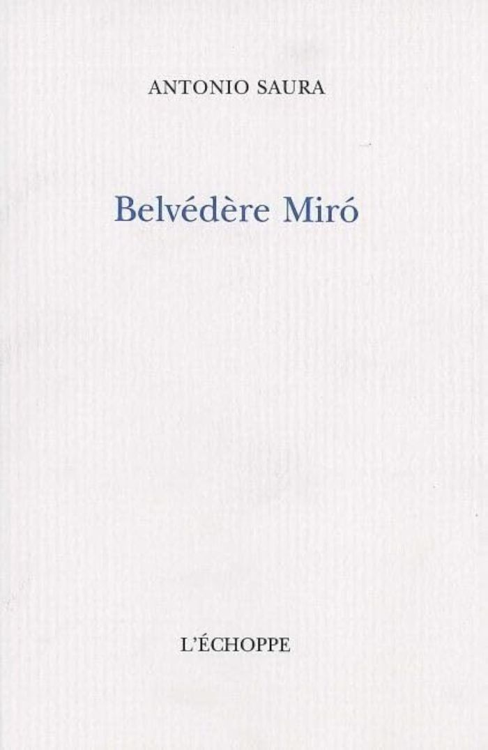Couverture du livre « BELVEDERE MIRO », librairie Les Contes Infusés à Corte