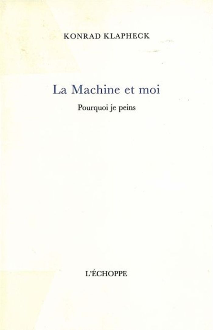 Couverture du livre « MACHINE ET MOI », librairie Les Contes Infusés à Corte