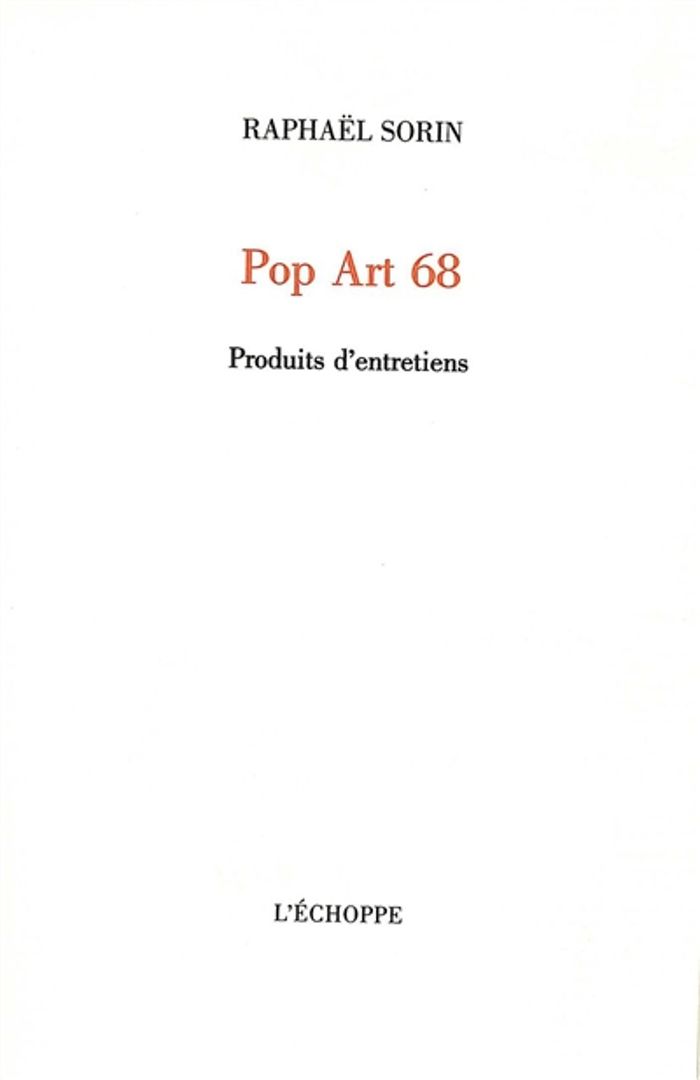 Couverture du livre « POP ART 68 », librairie Les Contes Infusés à Corte