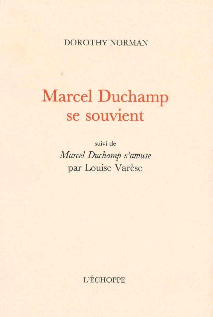 Couverture du livre « Marcel Duchamp se souvient », librairie Les Contes Infusés à Corte