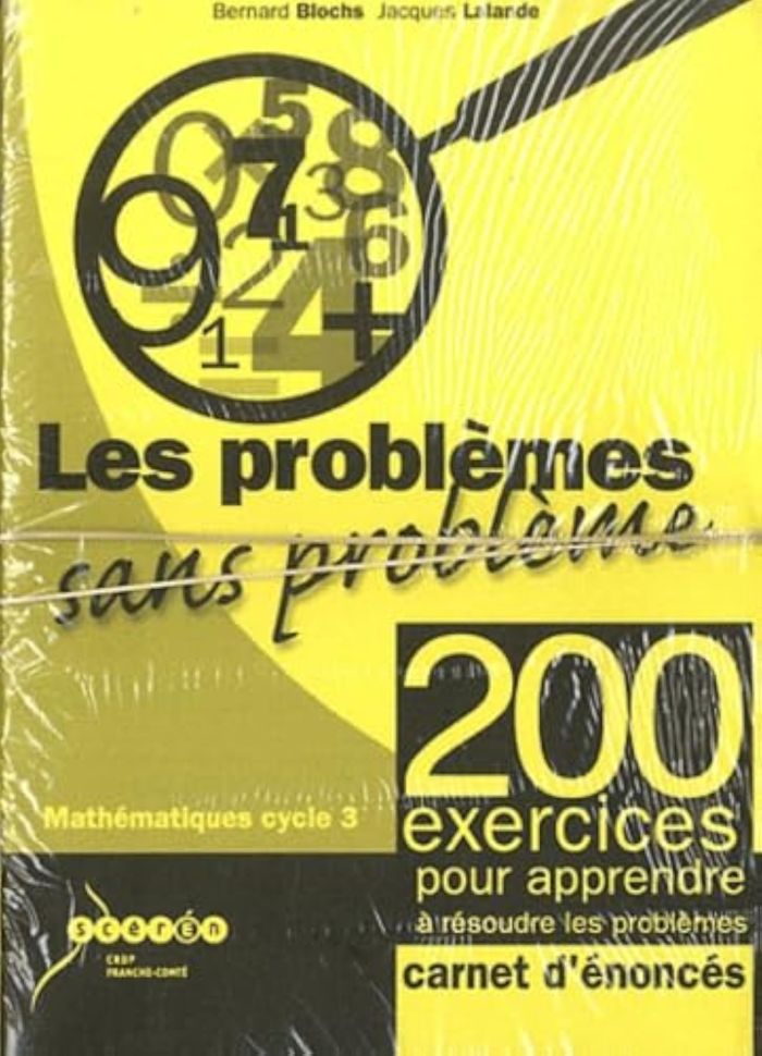 Couverture du livre « LES PROBLEMES SANS PROBLEME : CARNET POUR L'ELEVE - LOT DE 25 » de Blochs / Lalande, librairie Les Contes Infusés à Corte