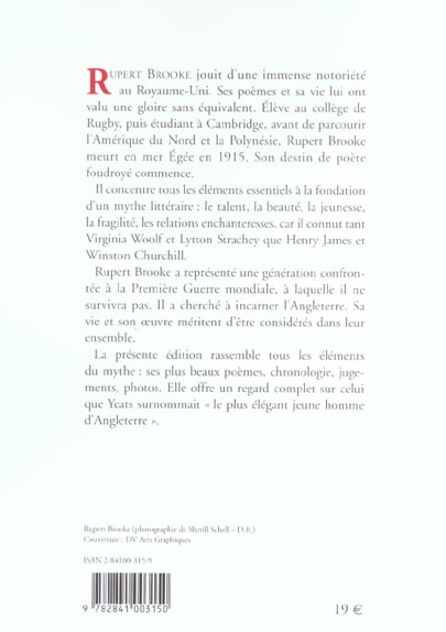 Quatrième de couverture de « SI JE MEURS 1914 ET AUTRES POEMES »
