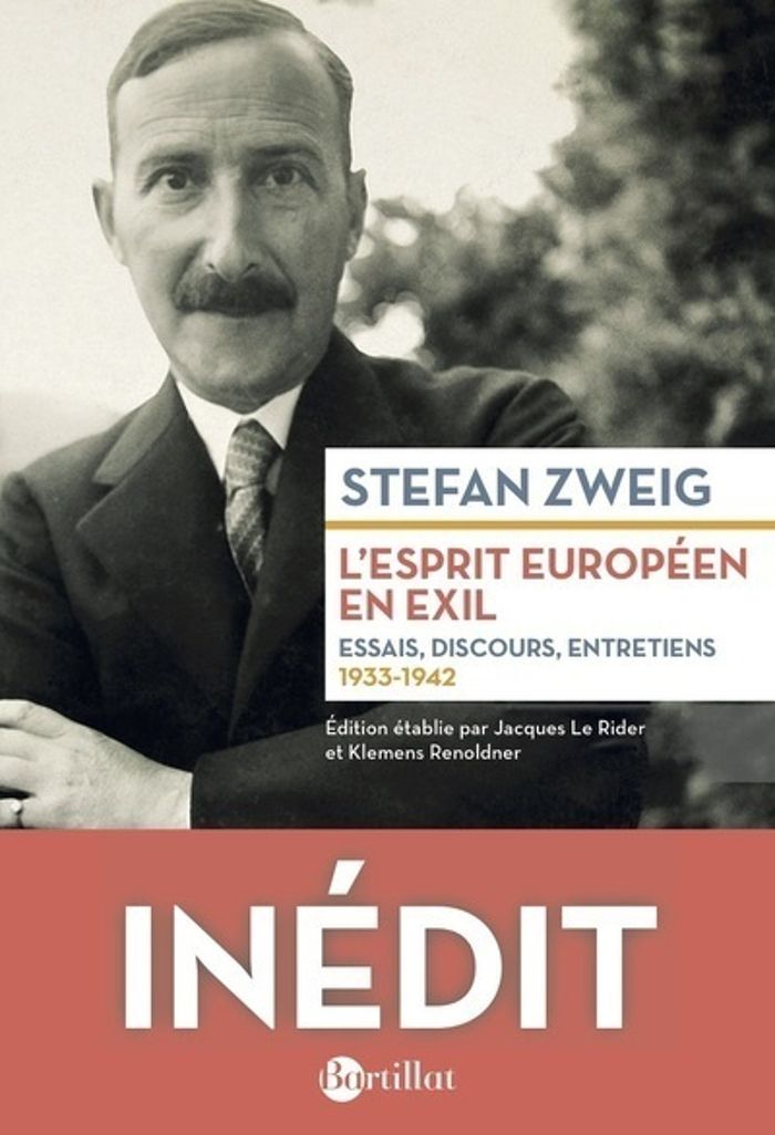 Couverture du livre « L'esprit européen en exil : essais, discours, entretiens, 1933-1942 » de Stefan Zweig, librairie Les Contes Infusés à Corte