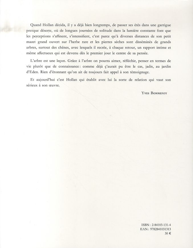 Quatrième de couverture de « L' ARBRE AU-DELA DES IMAGES »