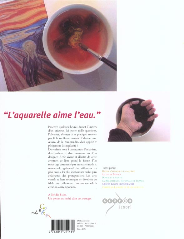 Quatrième de couverture de « SUR L'EAU, SARKIS ESQUISSE »