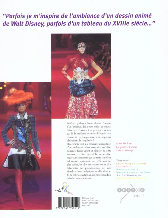 Quatrième de couverture de « CHRISTIAN LACROIX DE FIL EN AIGUILLE »